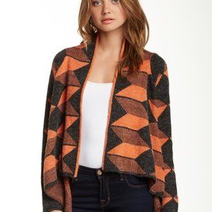 NWT BLVD Geometric Print Cardigan Nordstrom